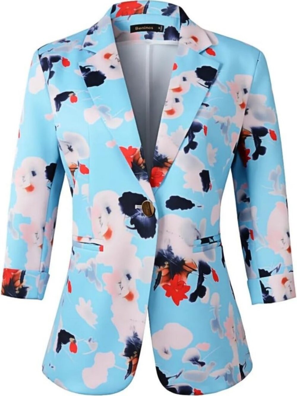 Lightweight 3/4 Sleeve Women's Blazer Jacket for Office & Work - Stylish